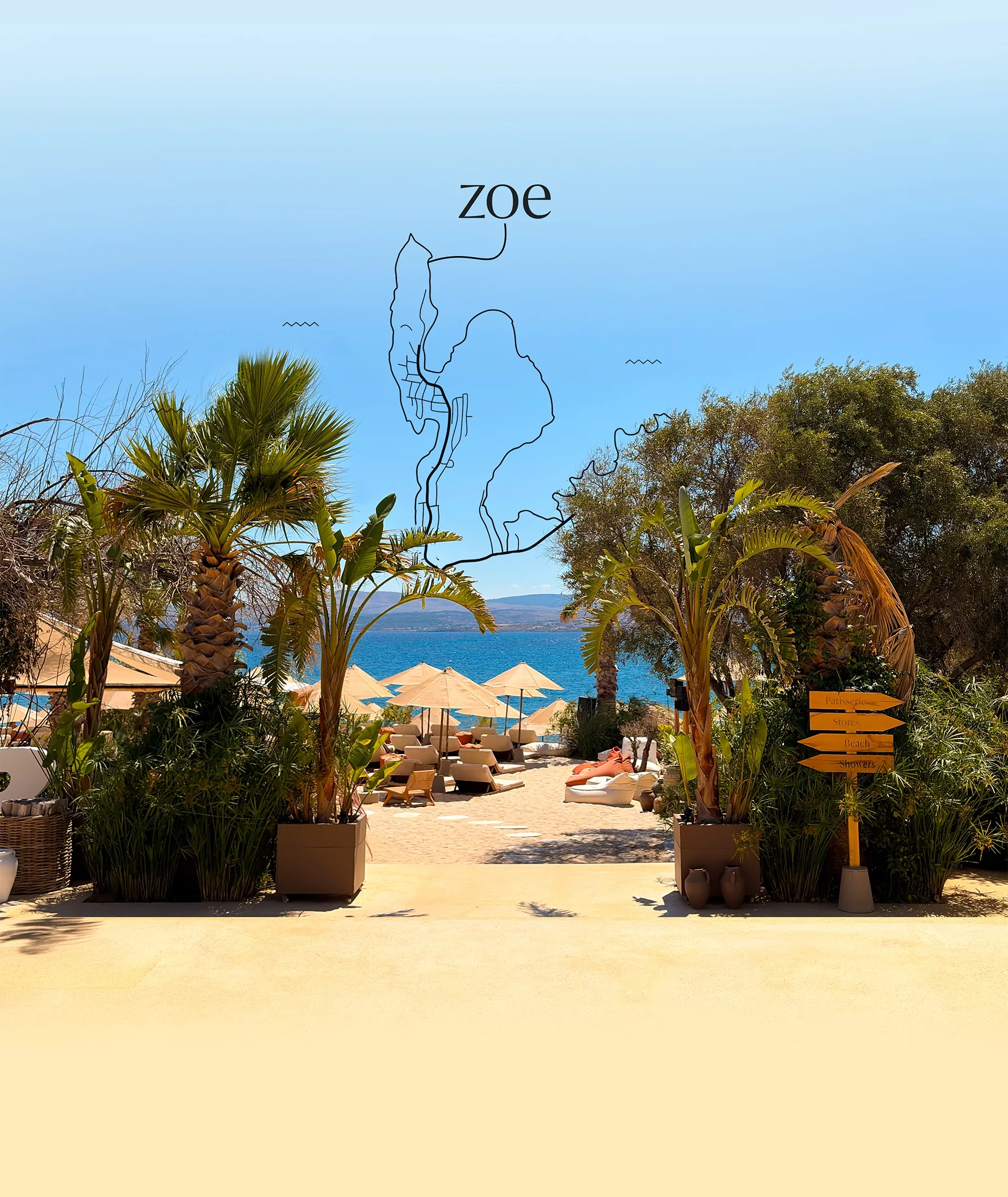 Zoe Beach shoreline